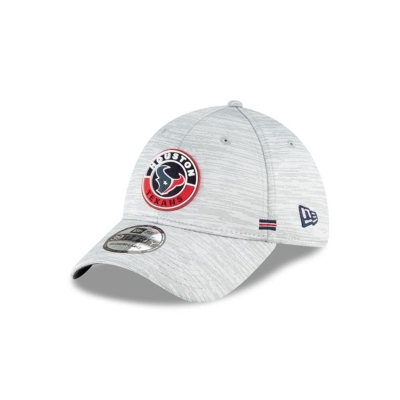 Houston Texans Gorra | New Era Official NFL Fall Sideline 39thirty Stretch Fit Cap Mexico - Grises